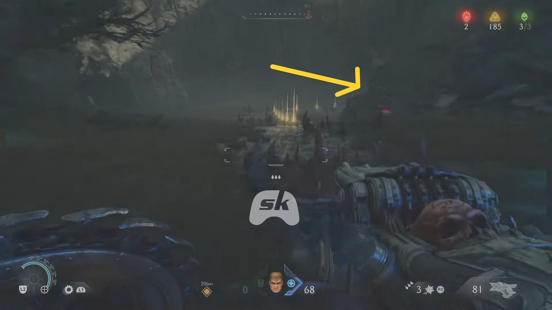 Location of the second Life Sigil (Image via Sportskeeda Gaming || Bethesda Softworks)